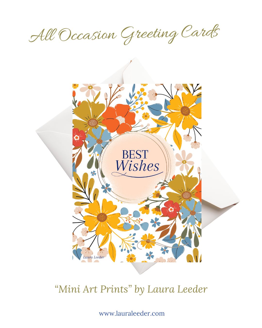 Best Wishes 5×7 Art Card