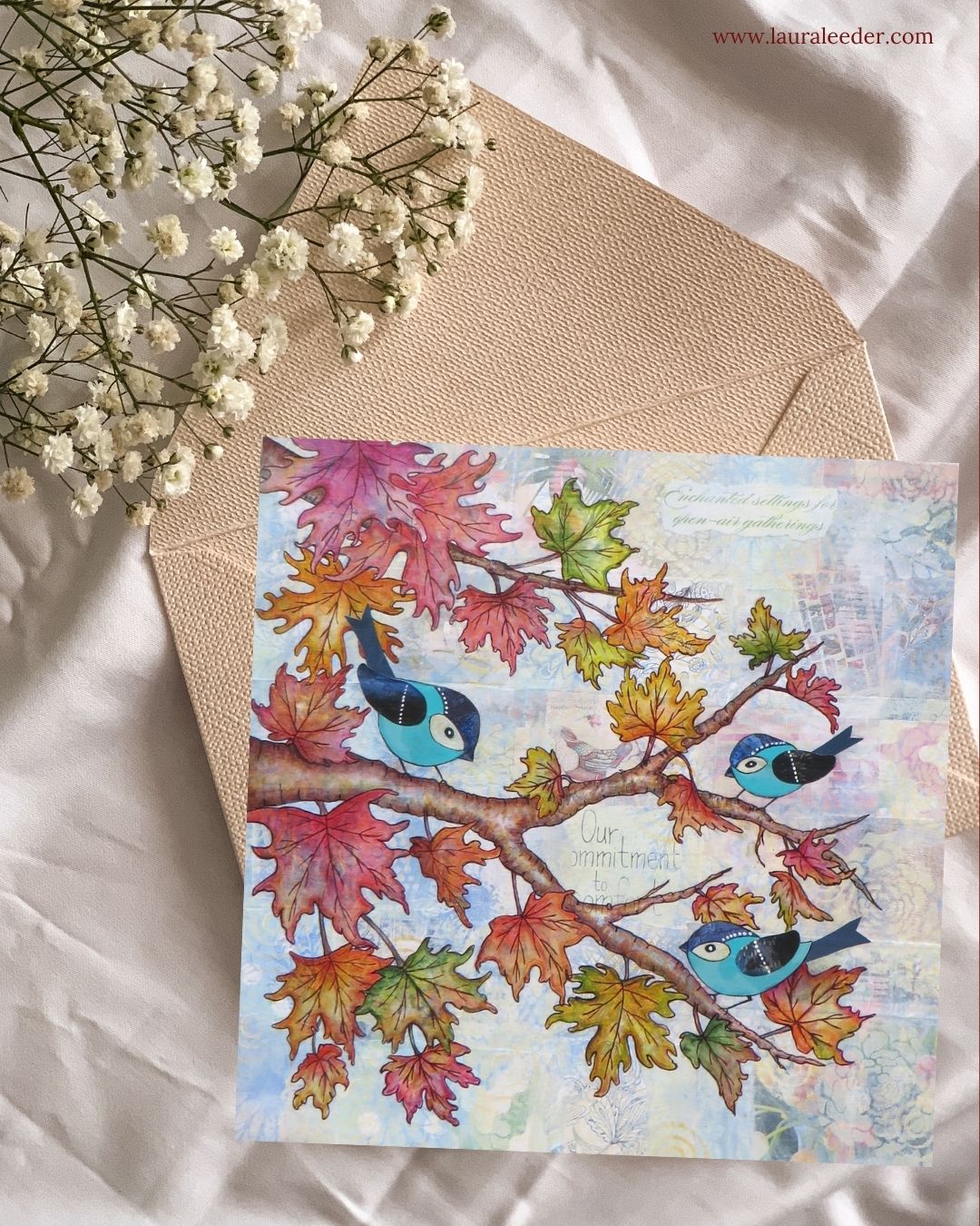 An Autumn Gathering 5x7 Art Card