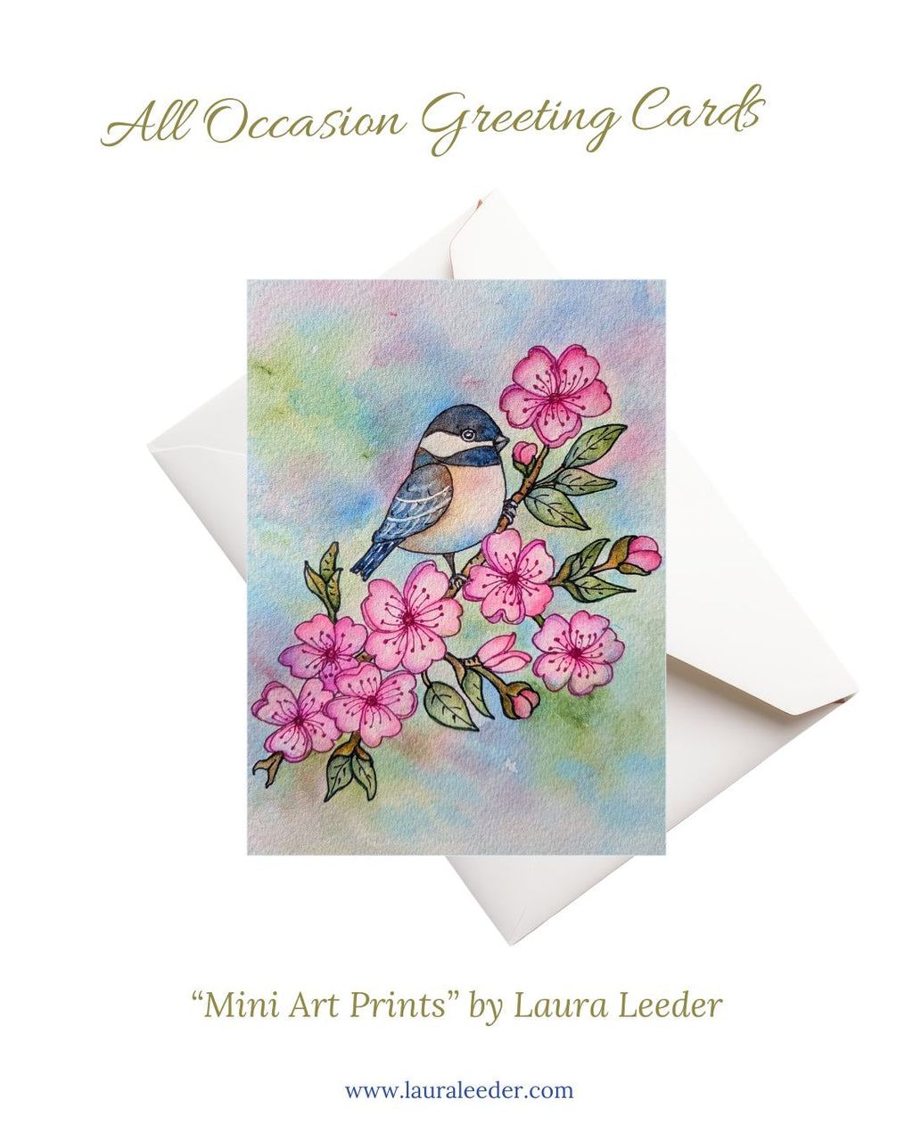 Cherry Blossom Song 5x7 Art Card