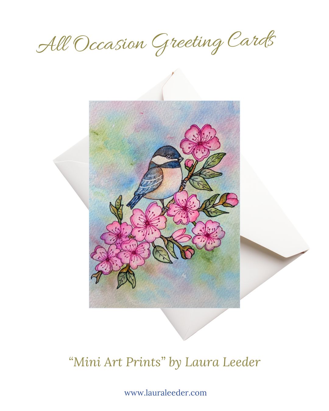 Cherry Blossom Song 5x7 Art Card