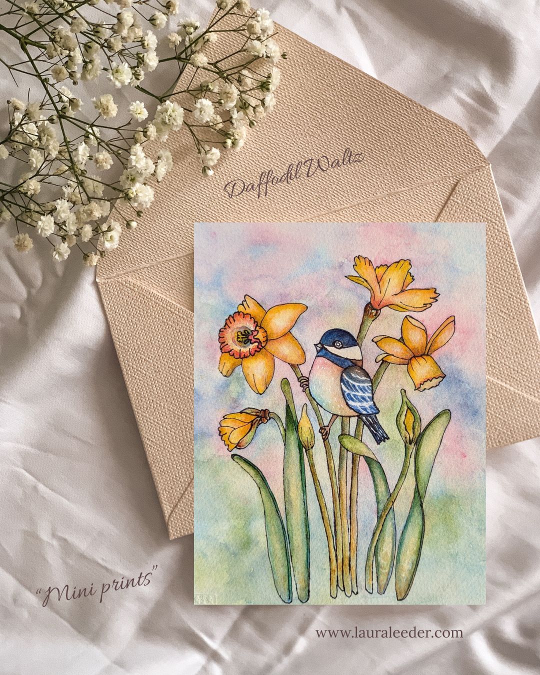 Daffodil Waltz 5x7 Art Card
