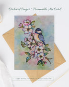 Orchard SingerBird 5x7 Art Card