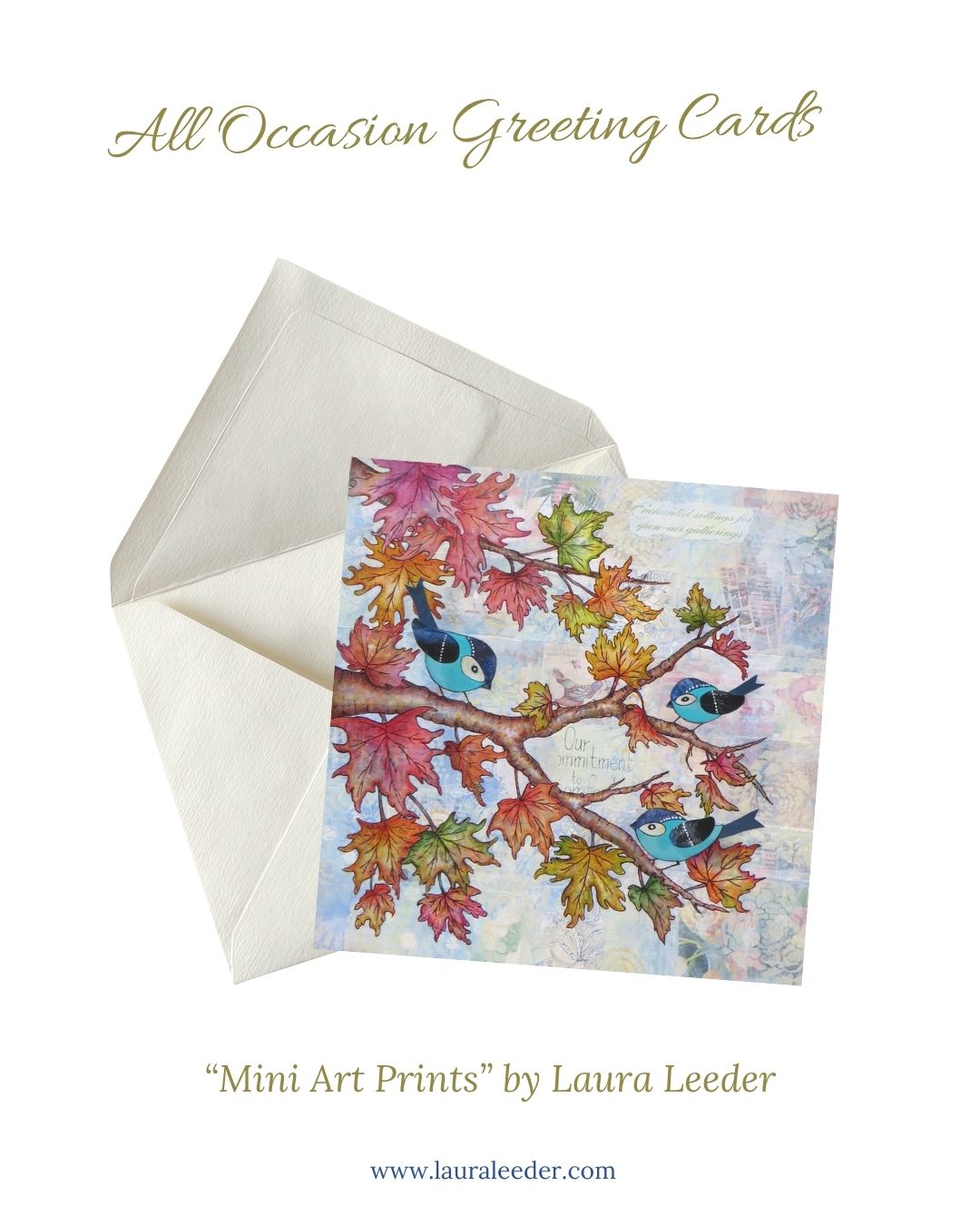 An Autumn Gathering 5x7 Art Card