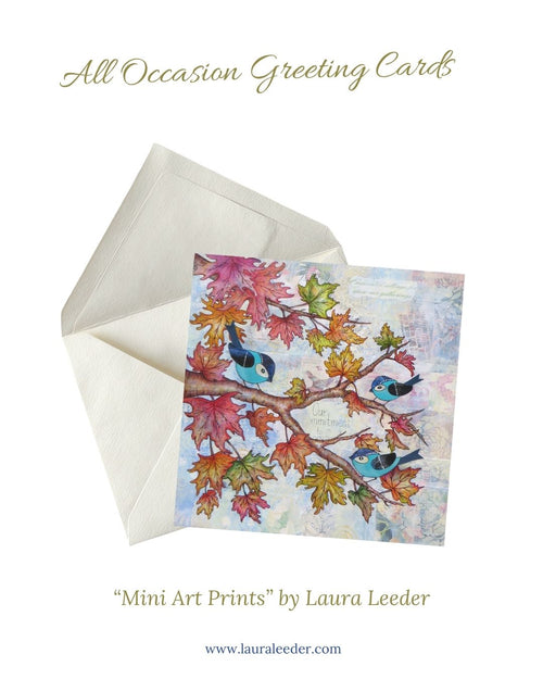 An Autumn Gathering 5x7 Art Card