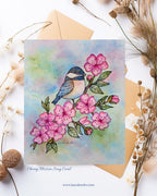 Cherry Blossom Song 5x7 Art Card