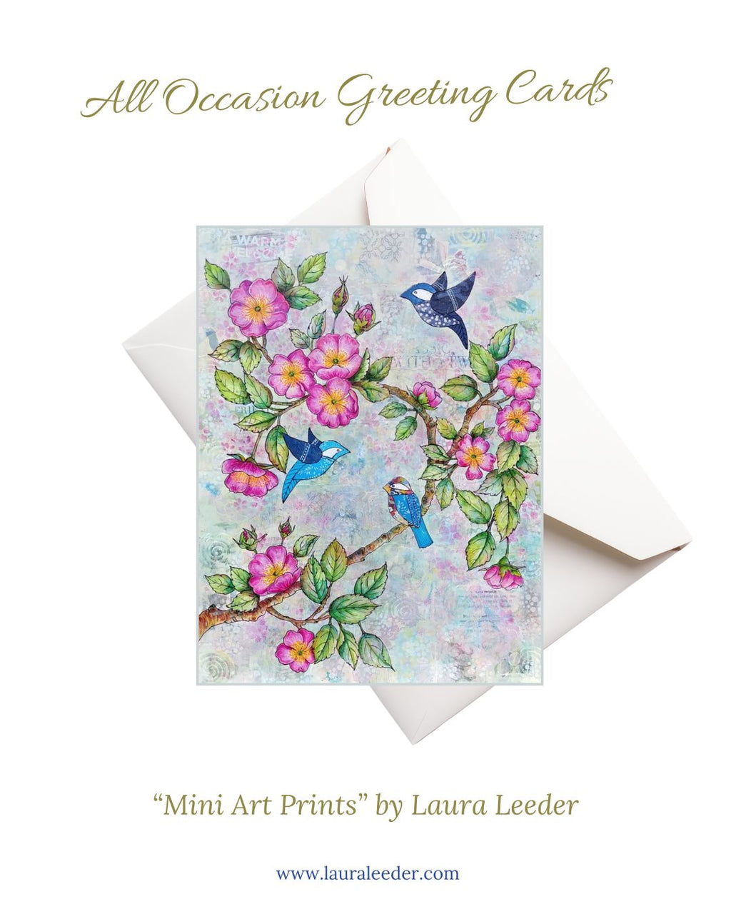 A Warm And Rosy Welcome 5x7 Art Card