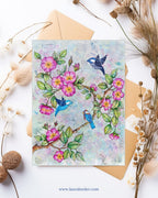 A Warm And Rosy Welcome 5x7 Art Card