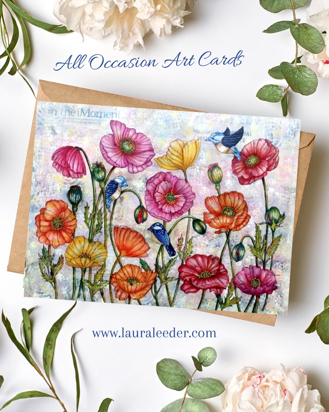 Patchwork Chicks Reveling In The Moment 5x7 Art Card