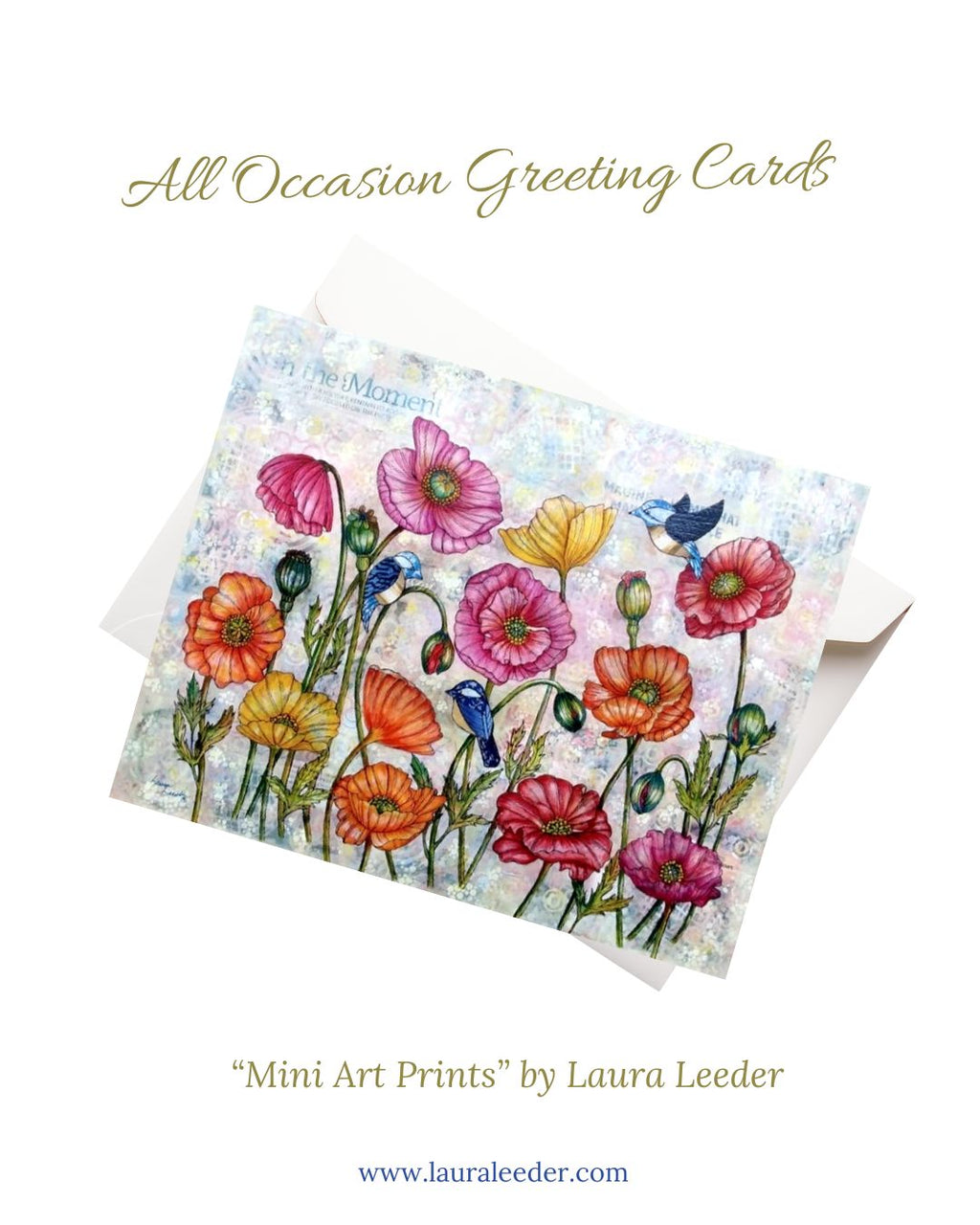 Patchwork Chicks Reveling In The Moment 5x7 Art Card