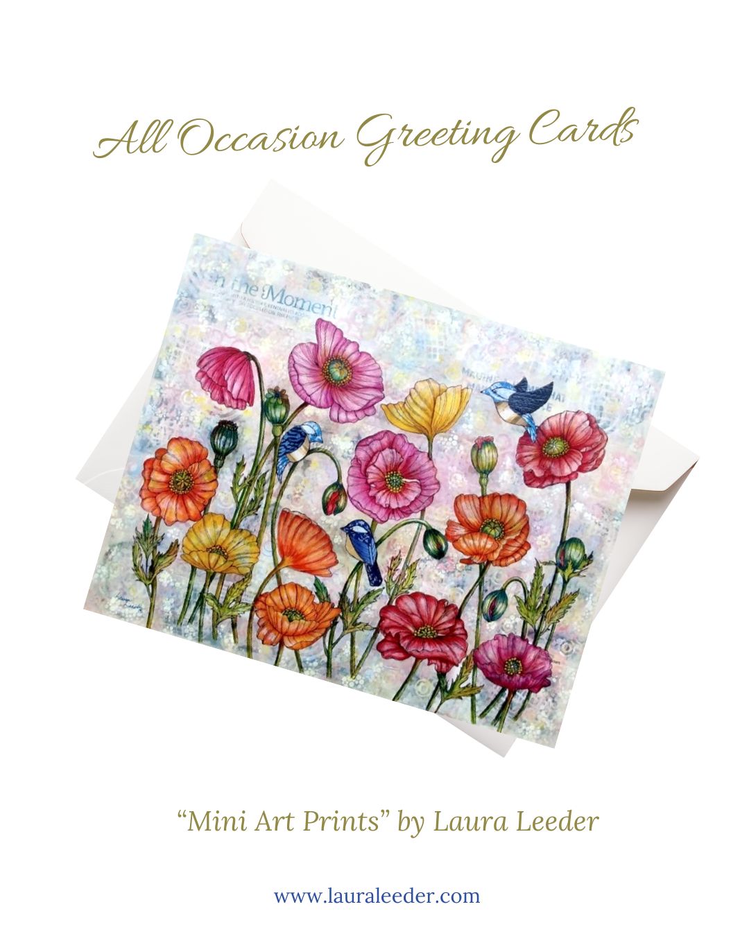 Patchwork Chicks Reveling In The Moment 5x7 Art Card