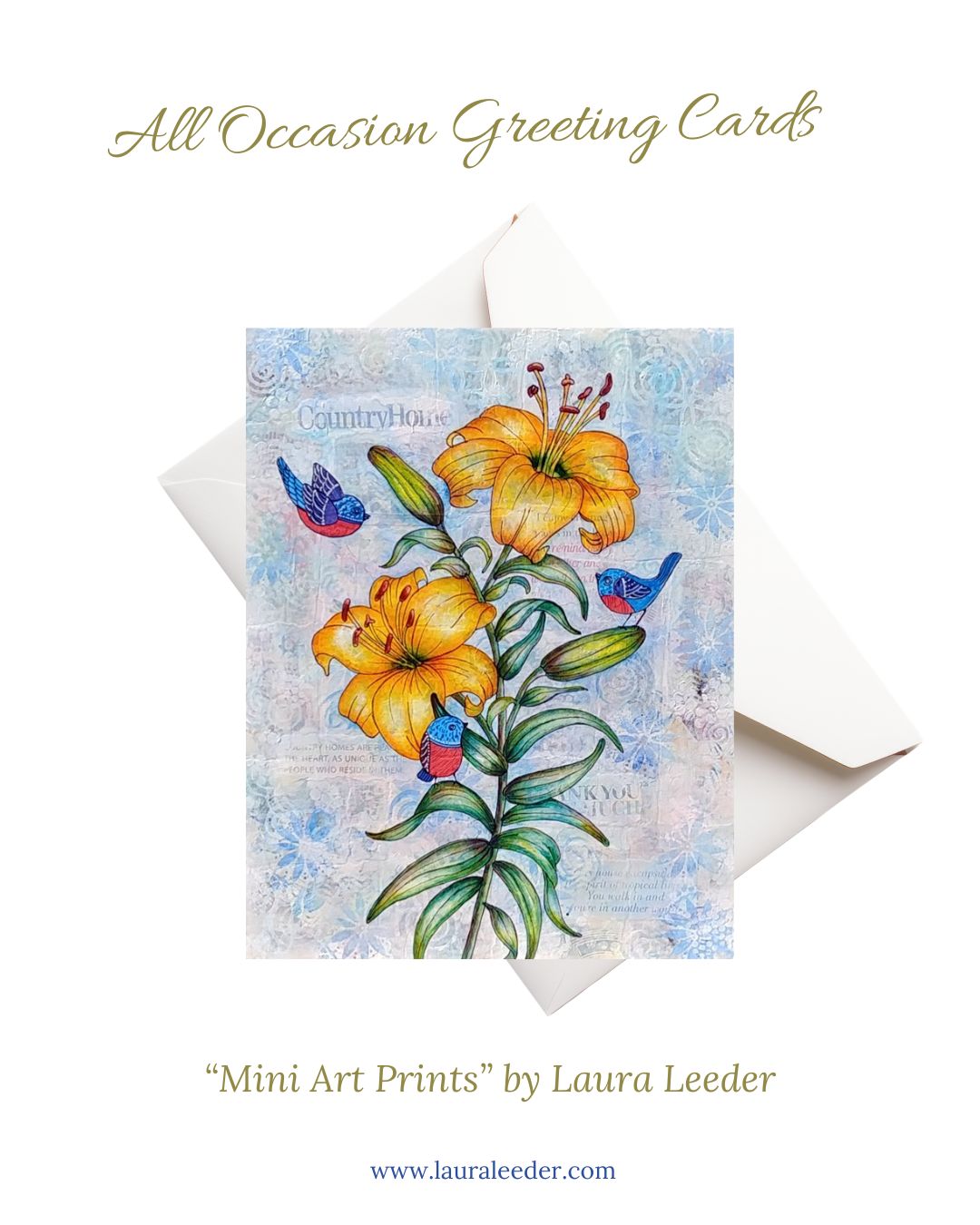 Garden Royalty 5x7 Art Card