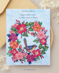 Heart In Bloom 5x7 Art Card